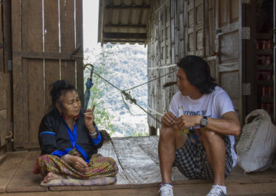 Sak and Grandma hill tribe village chiang mai 8adventures