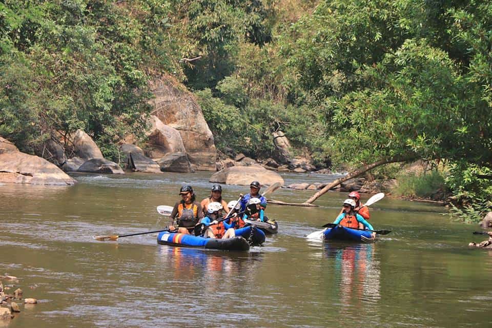 Mae Taeng river Chiang-Mai inflatable kayaking