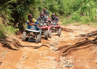 having fun in groups with ATV in Chiang Mai