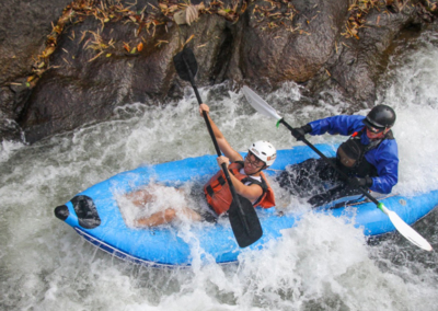 Inflatable kayaking