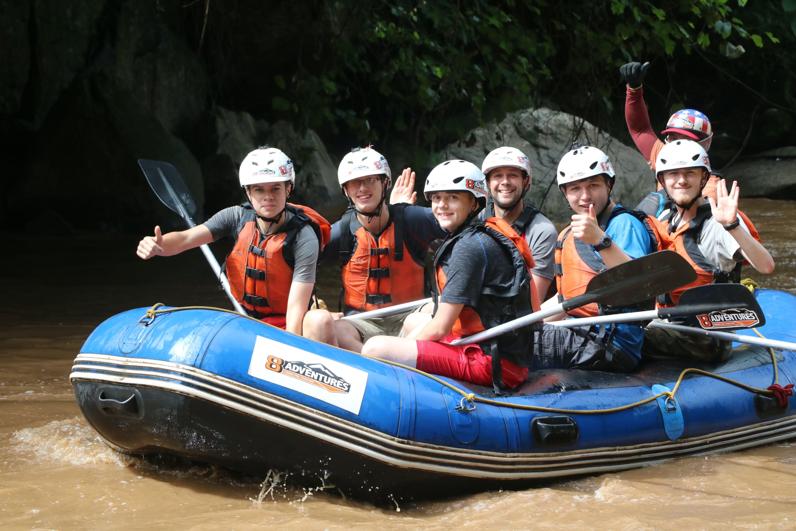 School Group Adventure Rafting Thailand
